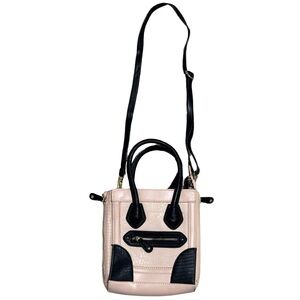ALDO Mini Satchel Crossbody – Blush Pink & Black
